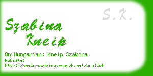 szabina kneip business card